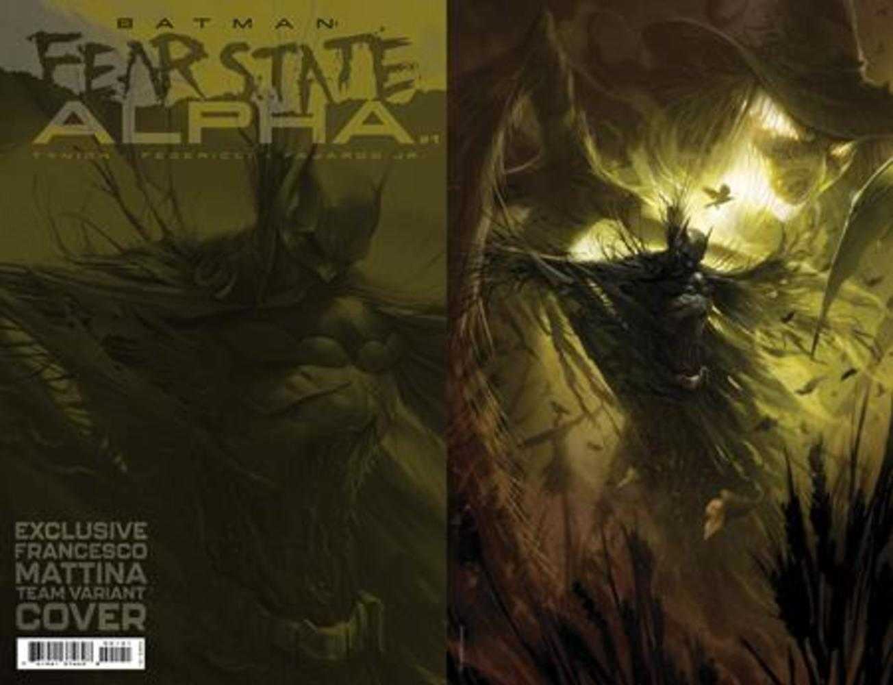 Batman Fear State Alpha #1 (One Shot) Team Cover Francesco Mattina Foil Card Stock Variant  (250 Copy Min Order)