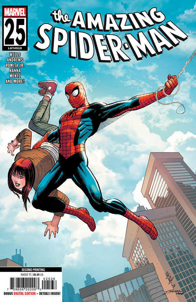 Amazing Spider-Man 25 John Romita Jr. 2nd Print Ratio Variant