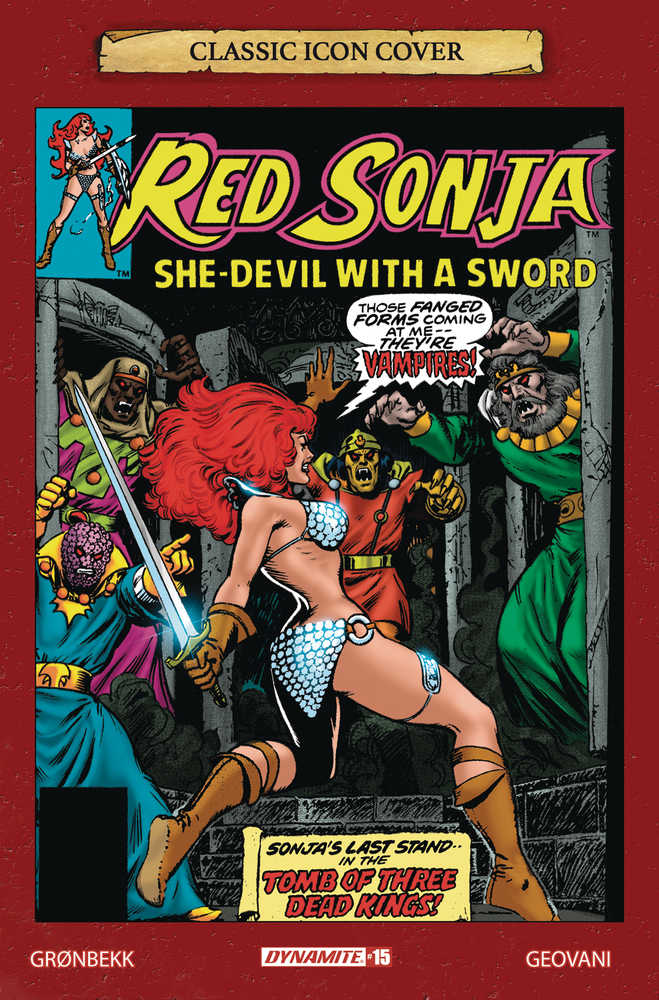 Red Sonja 2023 #15 Cover G 10 Copy Variant Edition Brunner Icon