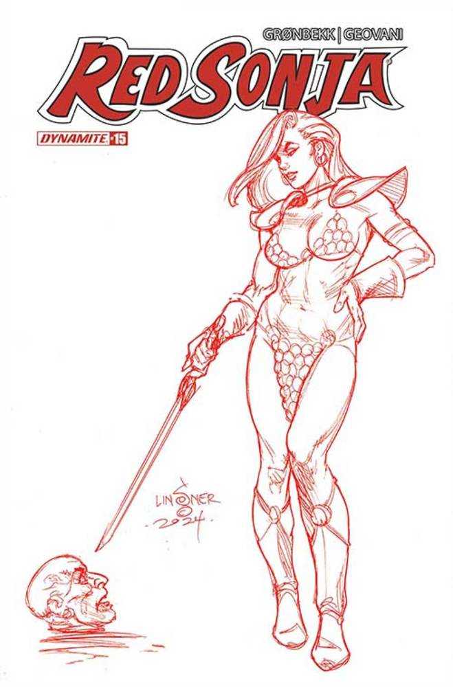 Red Sonja 2023 #15 Cover Q 10 Copy Foc Variant Edition Linsner Fiery Red